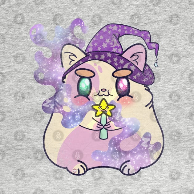 Kawaii Hamster Wizard Vintage Look by The Gumball Machine